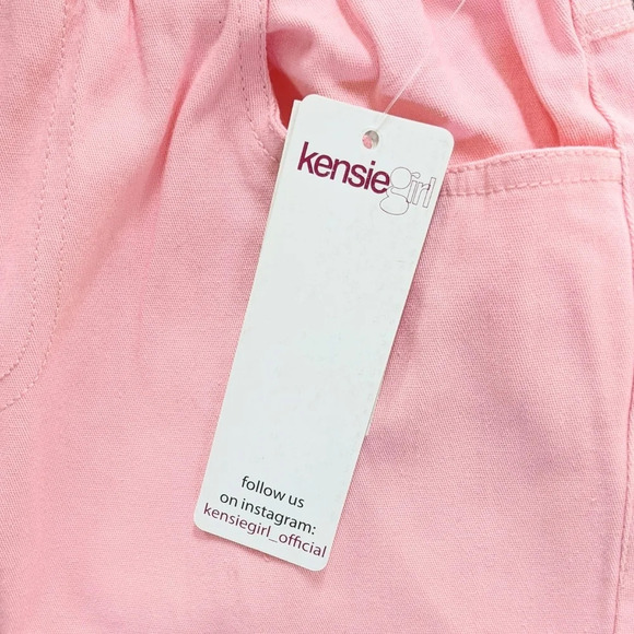 Girls 6 Pockets Pink Cargo Pants - Picture 6 of 9